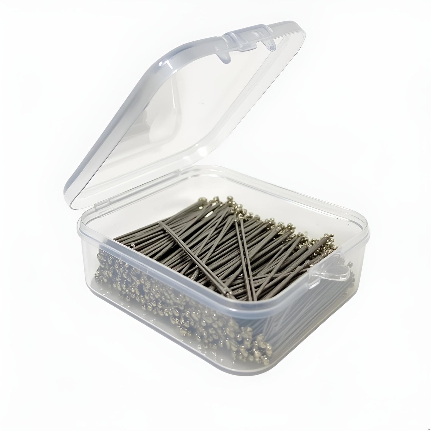 Stecknadeln 0,5 mm Extra Fein & Lang mit Metallkopf – rostfrei & stoffschonend