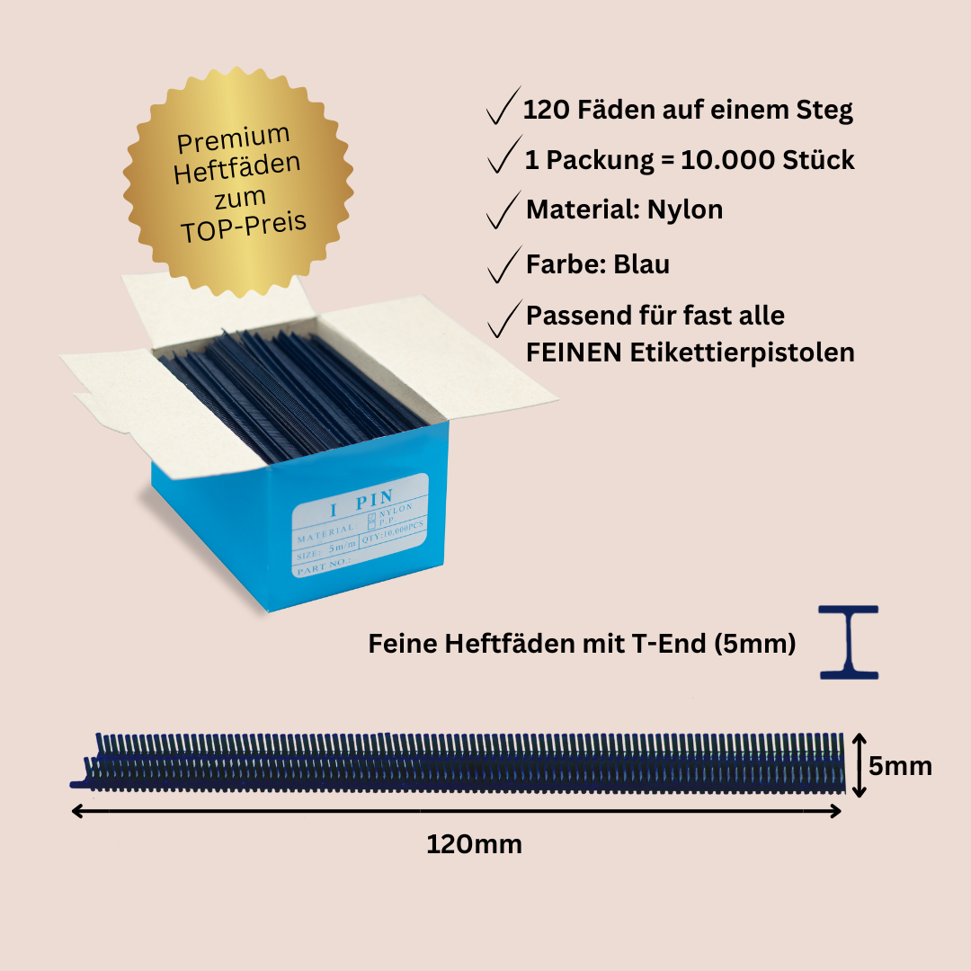 T-End Heftfäden – Fein 5 mm