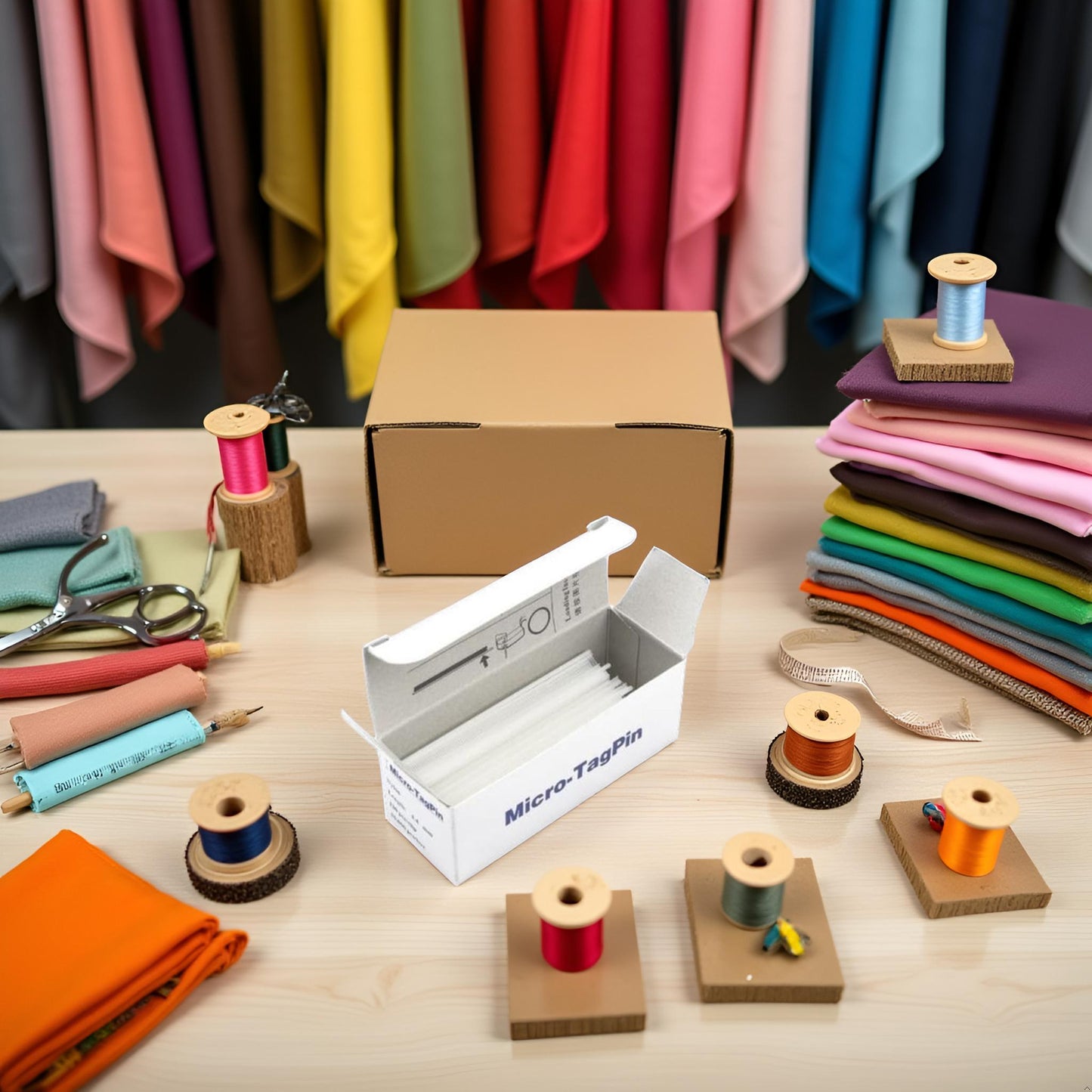 Mini-Heftfäden i - Micro Extra Fein 5,4 mm – Nylon Befestigungsfäden für Etiketten & Textilien (10.000 Stück)