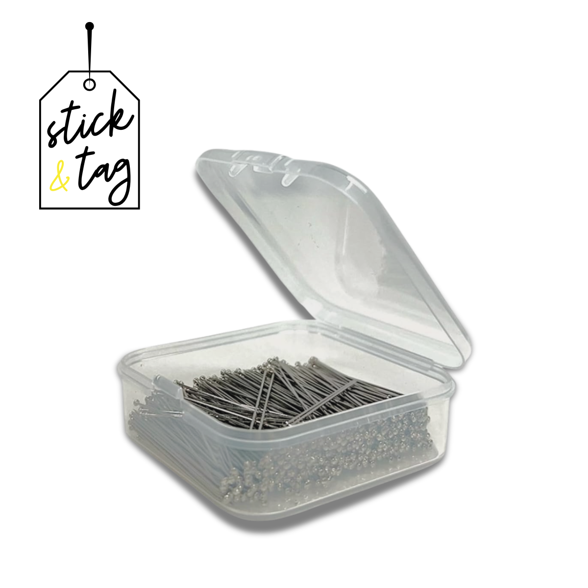 Stecknadeln 0,5 mm Extra Fein & Lang mit Metallkopf – rostfrei & stoffschonend