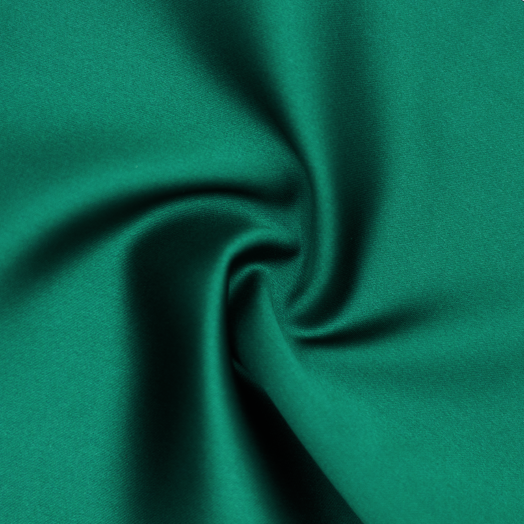 Satin Stoff Smaragd-Grün