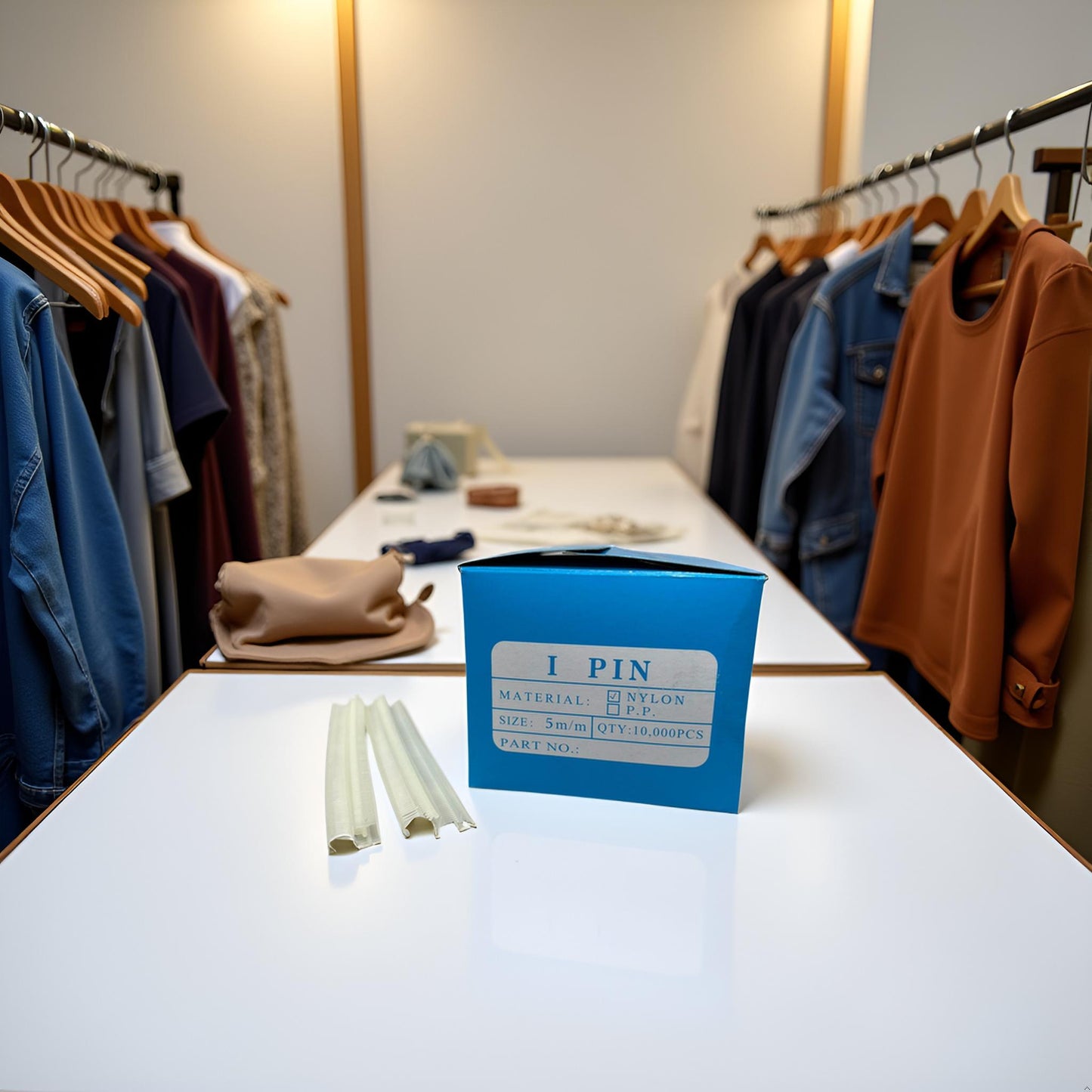 T-End Heftfäden 5 mm fein – Nylon Befestigungsfäden für Preisschilder & Etiketten