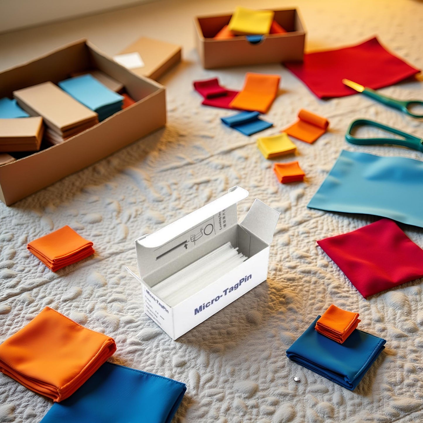 Mini-Heftfäden i - Micro Extra Fein 5,4 mm – Nylon Befestigungsfäden für Etiketten & Textilien (10.000 Stück)